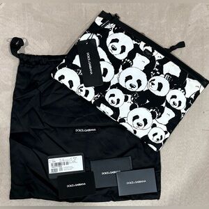 DOLCE & GABBANA Jelly Sicily Panda-Print Pouch / full inclusion NWT